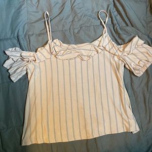 American Eagle soft and sexy cold shoulder top